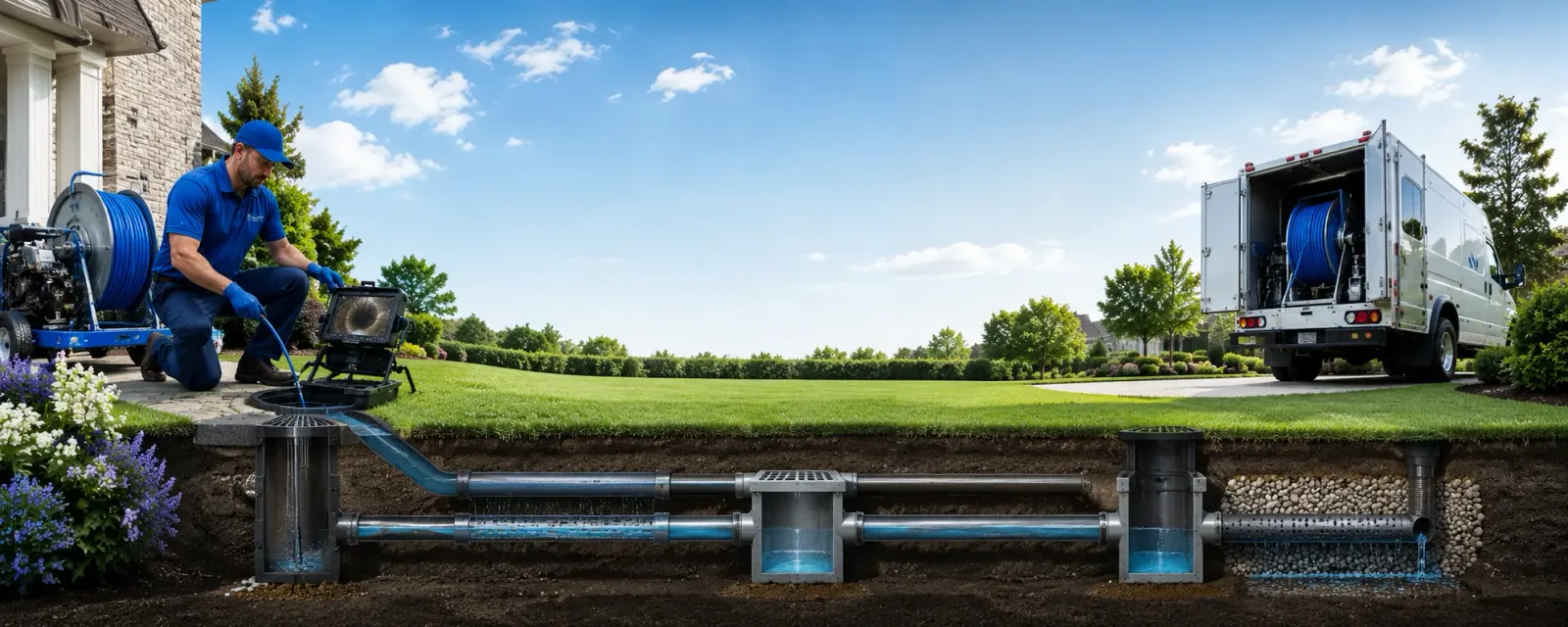 Outdoor drain cleaning information for Getzville, NY